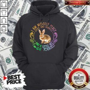 Alternative view of Top Bunnies I Am Mostly Peace Love And Bunnies And A Little Go Fuck Yourself Shirt