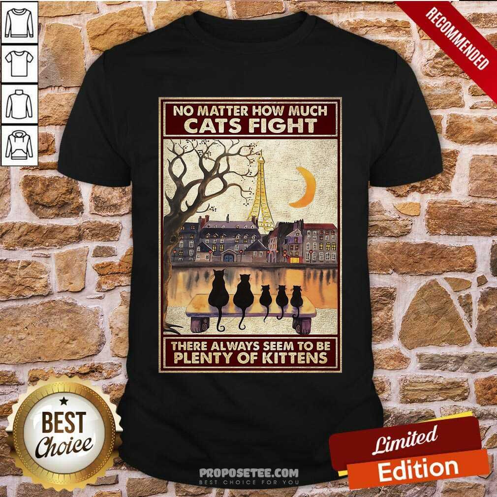Top Cats No Matter How Much Cats Fight There Always Seem To Be Plenty Of Kittens Poster Shirt