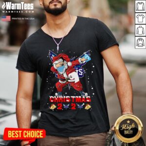 Alternative view of Top Charlotte Hornets Funny Santa Claus Dabbing Christmas 2020 Shirt