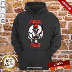 Alternative view of Top Check Or Treat Ugly Christmas Shirt