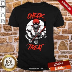 Top Check Or Treat Ugly Christmas Shirt