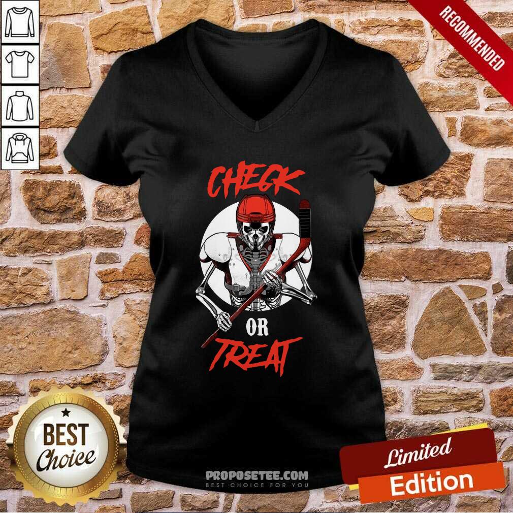Top Check Or Treat Ugly Christmas Shirt - Image 3
