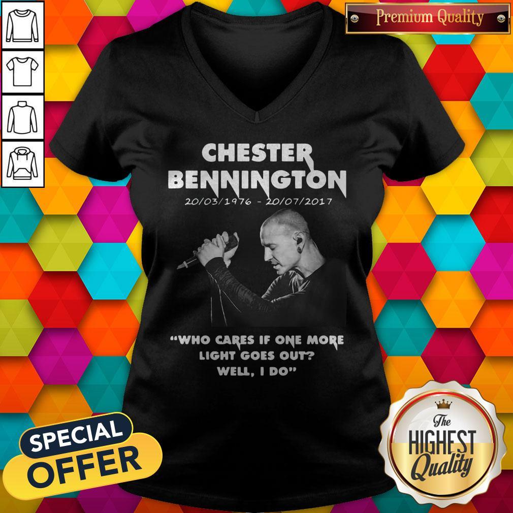 Top Chester Bennington Who Cares If One More Light Goes Out Well I Do Shirt - Image 2