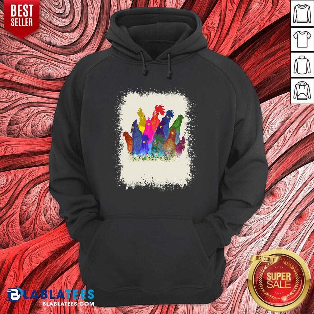 Top Chicken Paint Color Shirt - Image 5