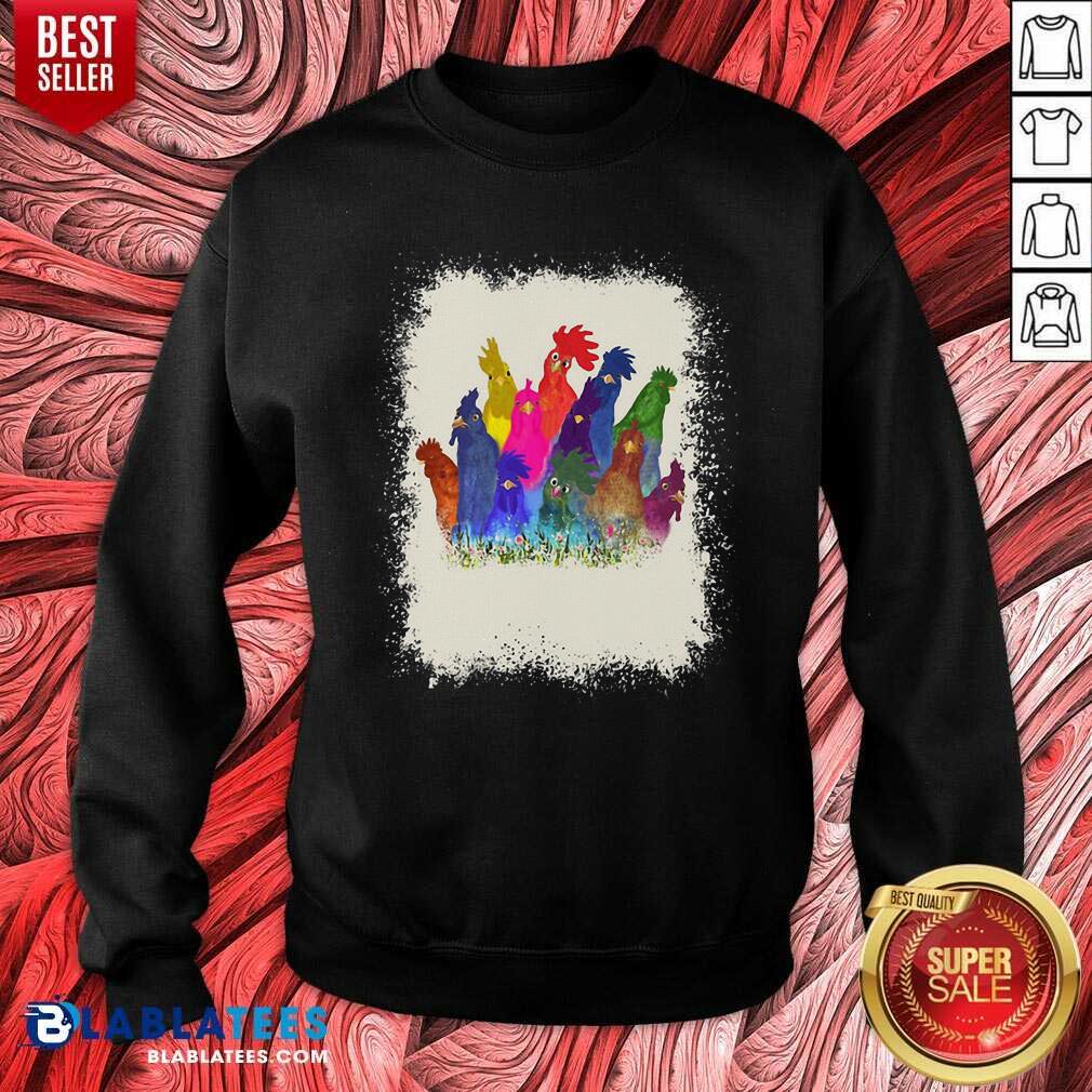 Top Chicken Paint Color Shirt - Image 4