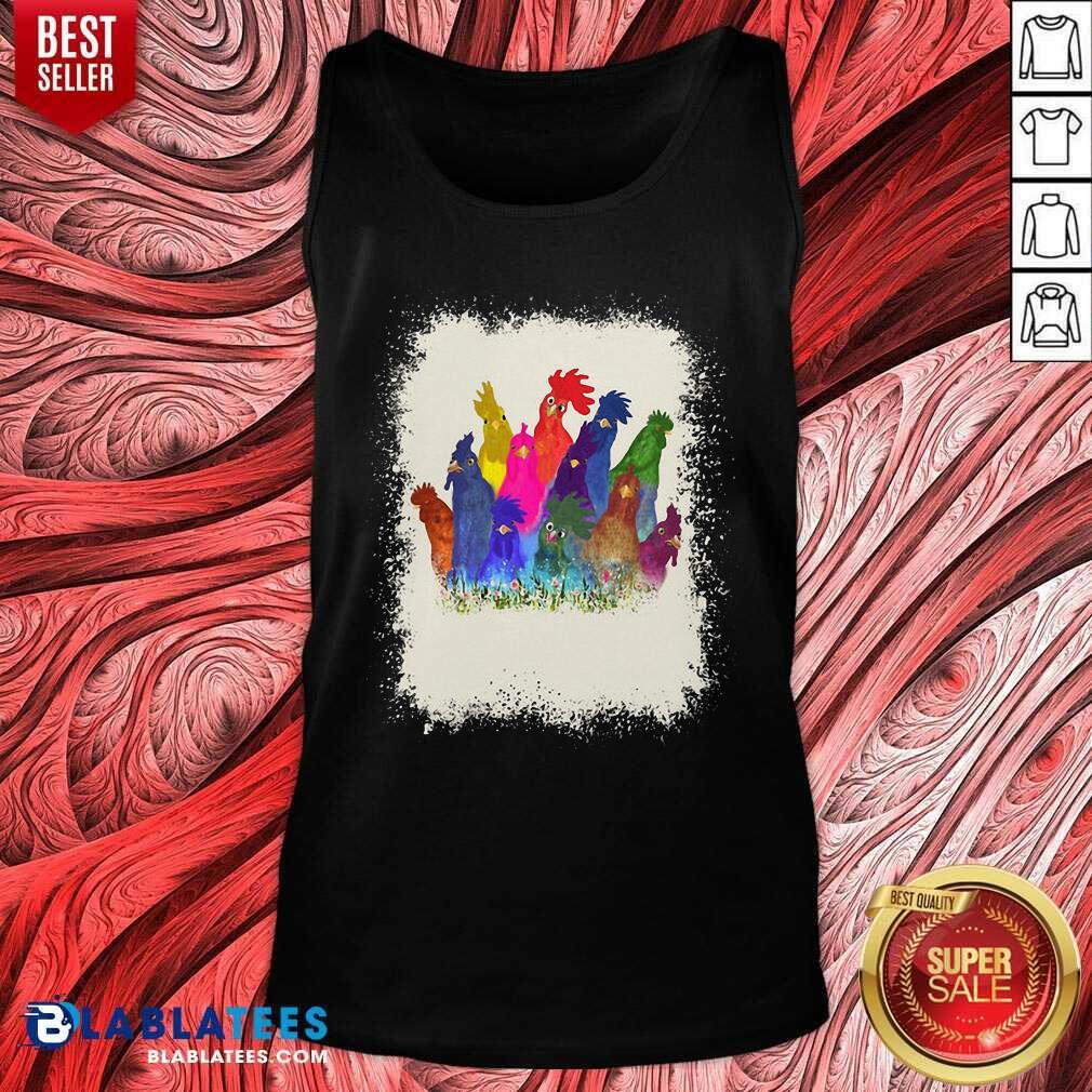 Top Chicken Paint Color Shirt - Image 3