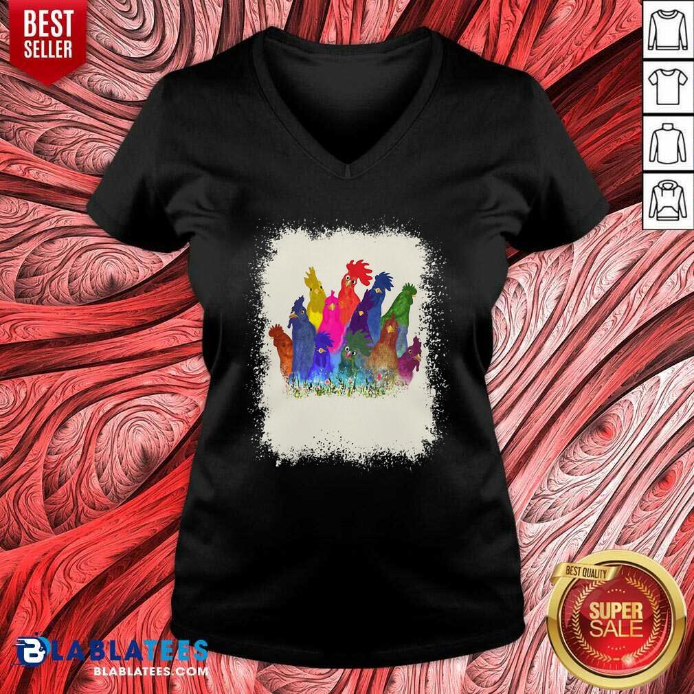 Top Chicken Paint Color Shirt - Image 2