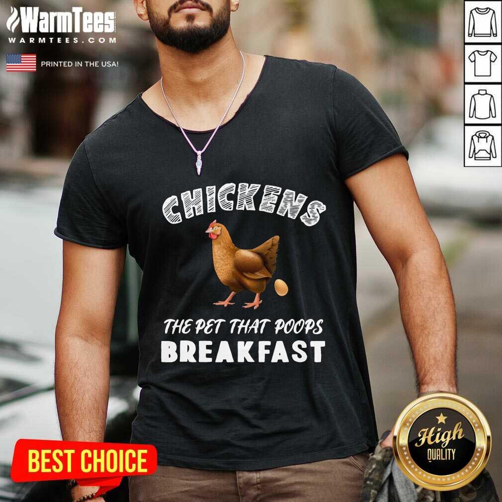 Top Chickens Poops Breakfast Backyard Shirt - Image 5