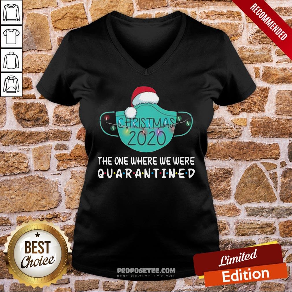 Top Christmas 2020 The One Where We Were Quarantined Shirt - Image 2
