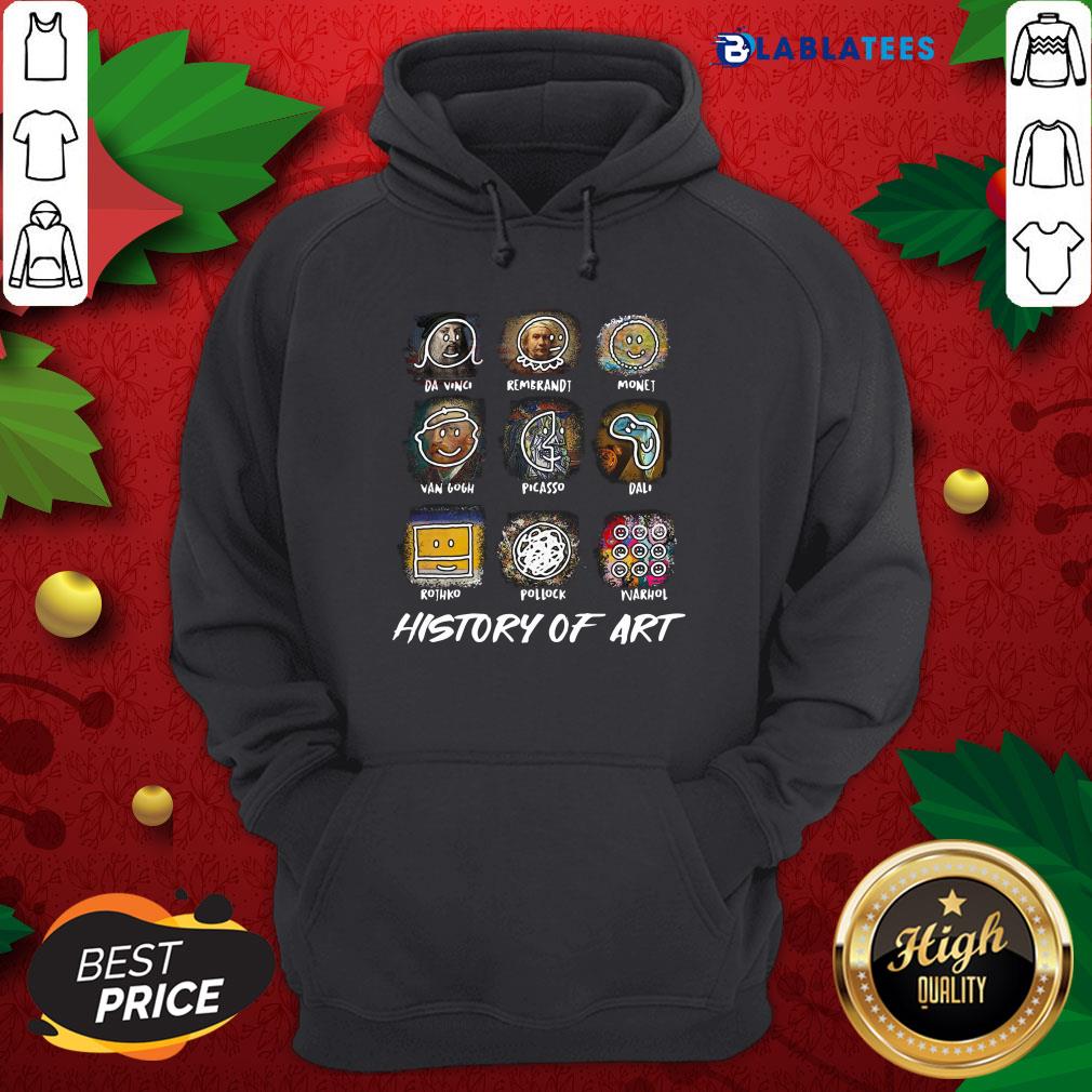 Top Da Vinci Rembrandt Monej Van Gogh Picasso Dali History Of Art Shirt - Image 2