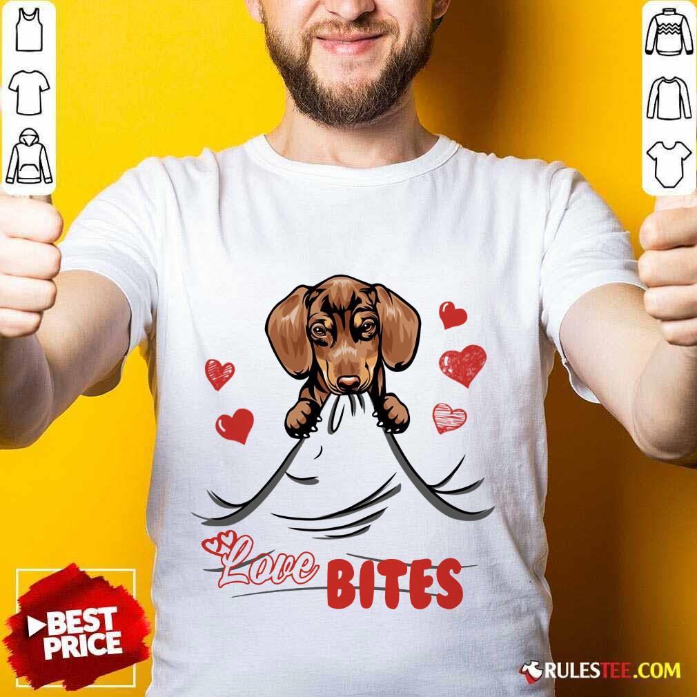 Top Dachshund Love Bites 2021 Shirt
