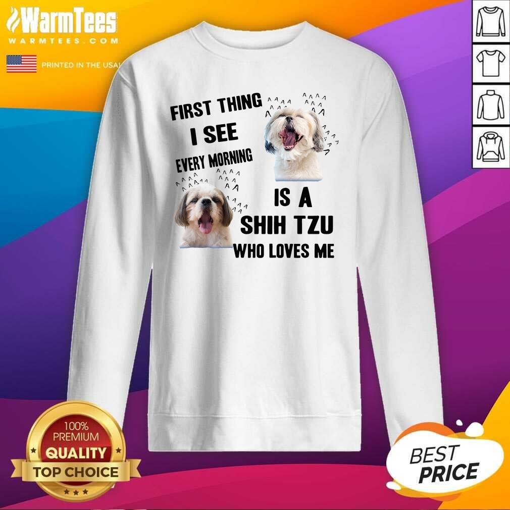 Top Dog First Thing I See Every Morning Is A Weimaraner Who Loves Me Shirt - Image 3