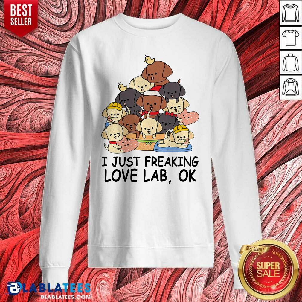 Top Dogs I Just Freaking Love Lab Ok Shirt - Image 5