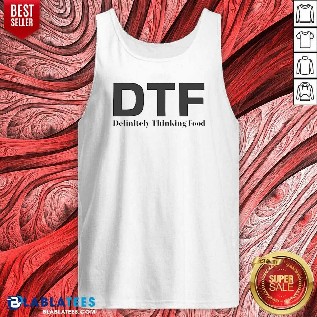 Top DTF Definitely Thinking Food Foodie Shirt - Image 5