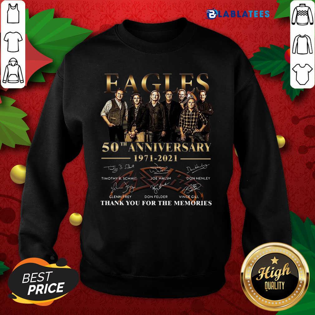 Top Eagles 50th Anniversary Thank You For The Memories Signatures Shirt - Image 5