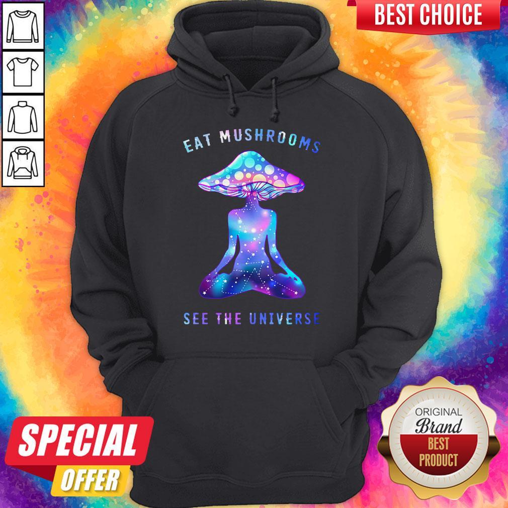 Top Eat Mushrooms See The Universe Yoga Shirt - Image 5