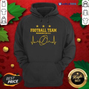 Alternative view of Top Football Team Washington D.C. Heartbeat Shirt