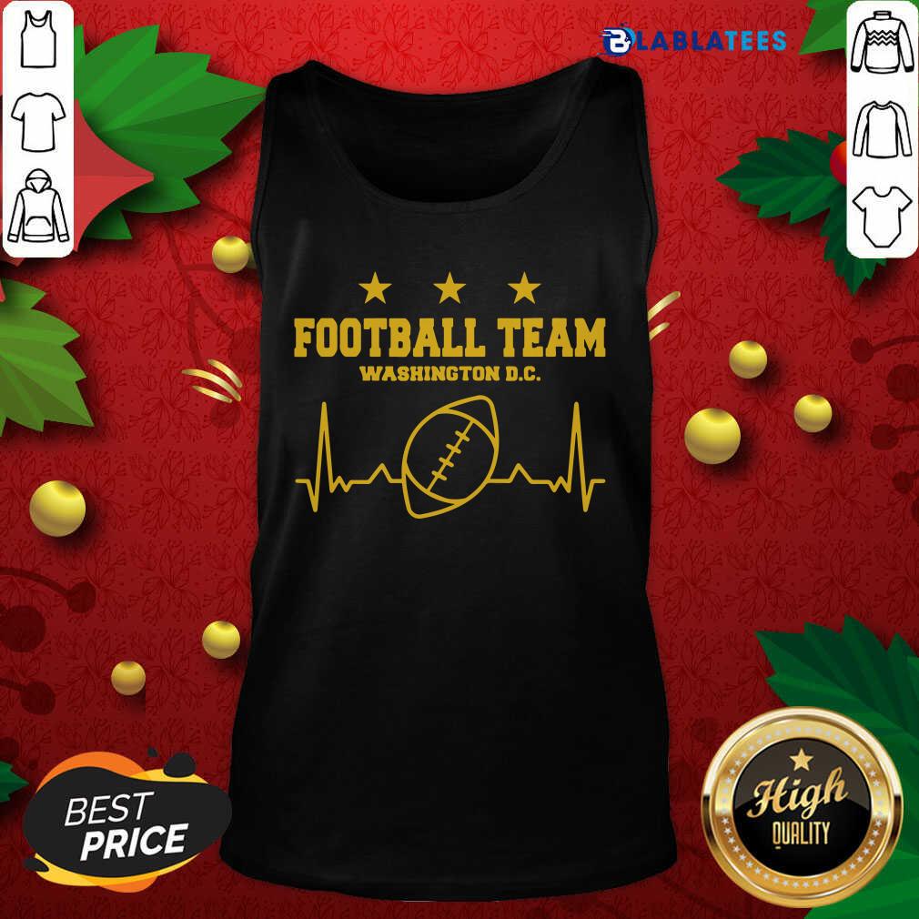 Top Football Team Washington D.C. Heartbeat Shirt - Image 4
