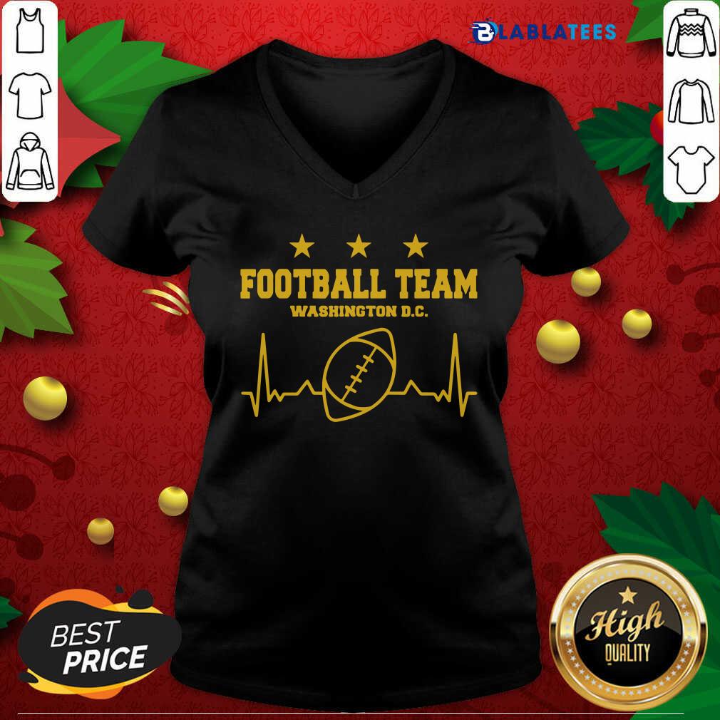Top Football Team Washington D.C. Heartbeat Shirt - Image 3
