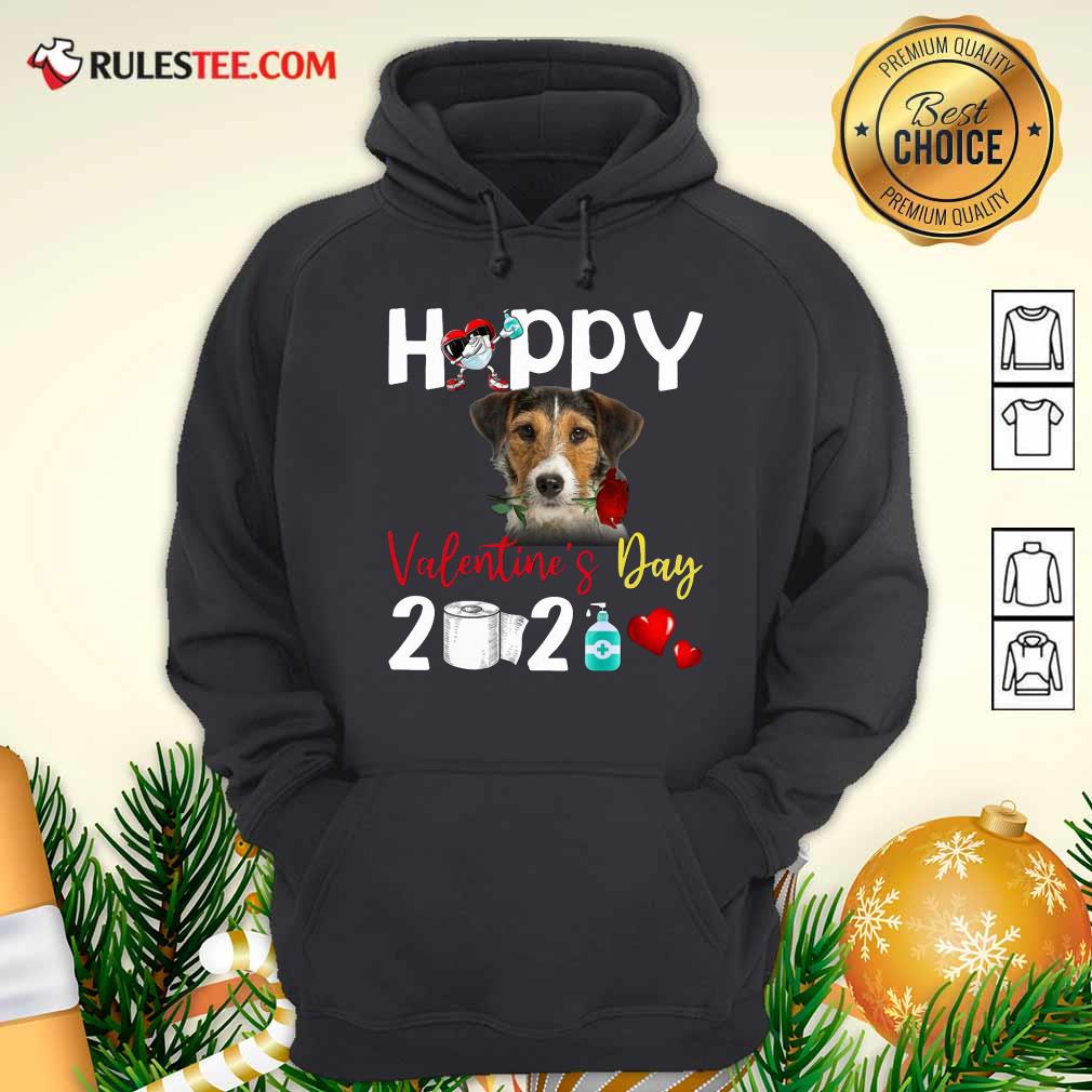 Top Fox Terrier Happy Valentines Day With Toilet Paper 2021 Shirt - Image 2