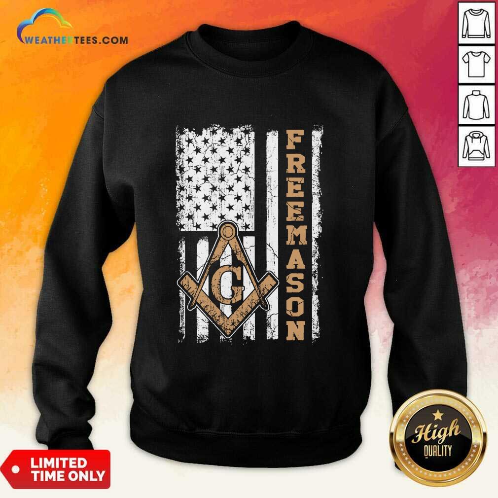 Top Freemason American Flag Shirt - Image 4