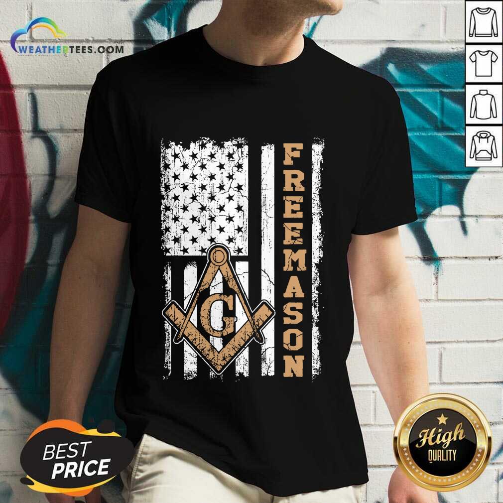Top Freemason American Flag Shirt - Image 2