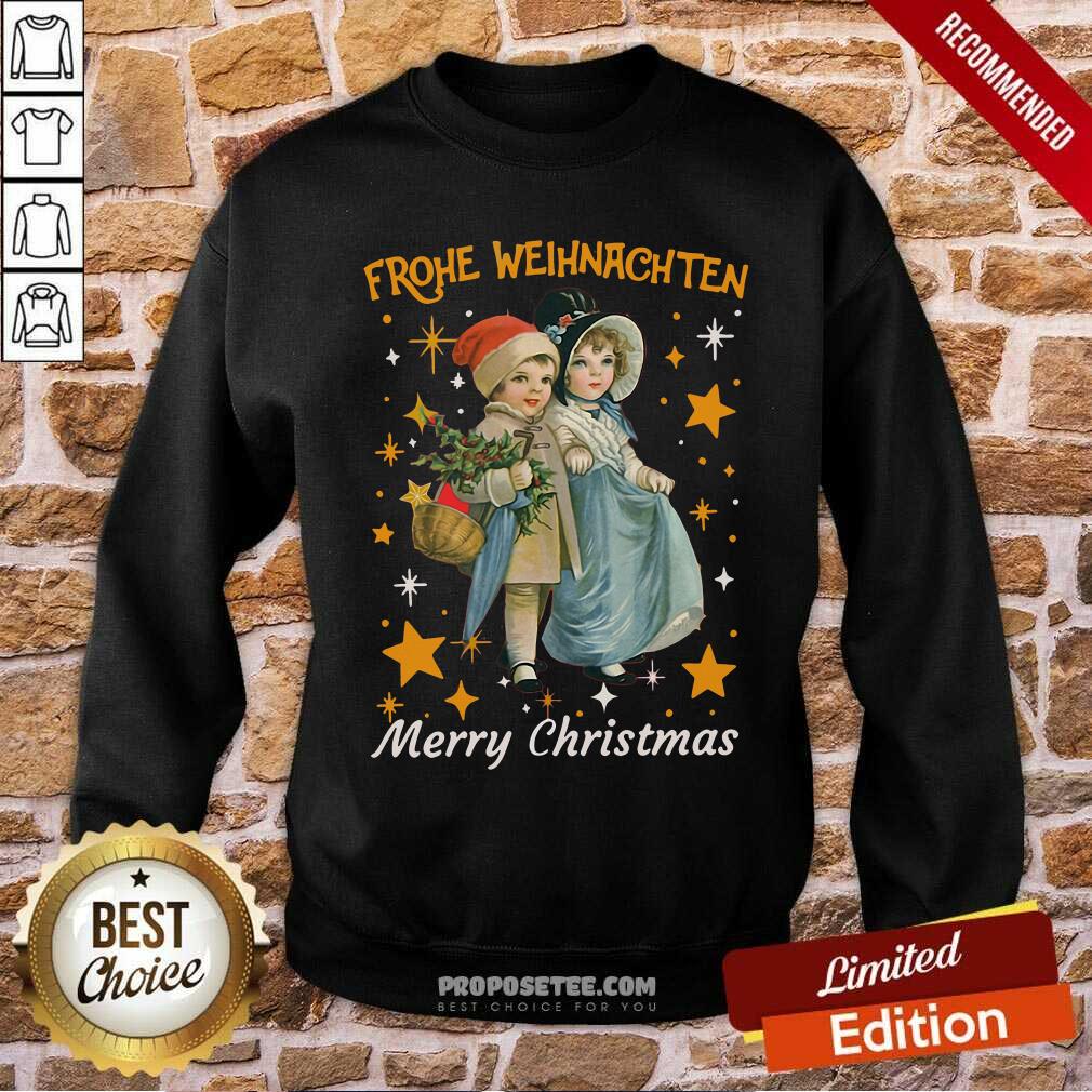 Top Frohe Weihnachten Merry Christmas Shirt - Image 5