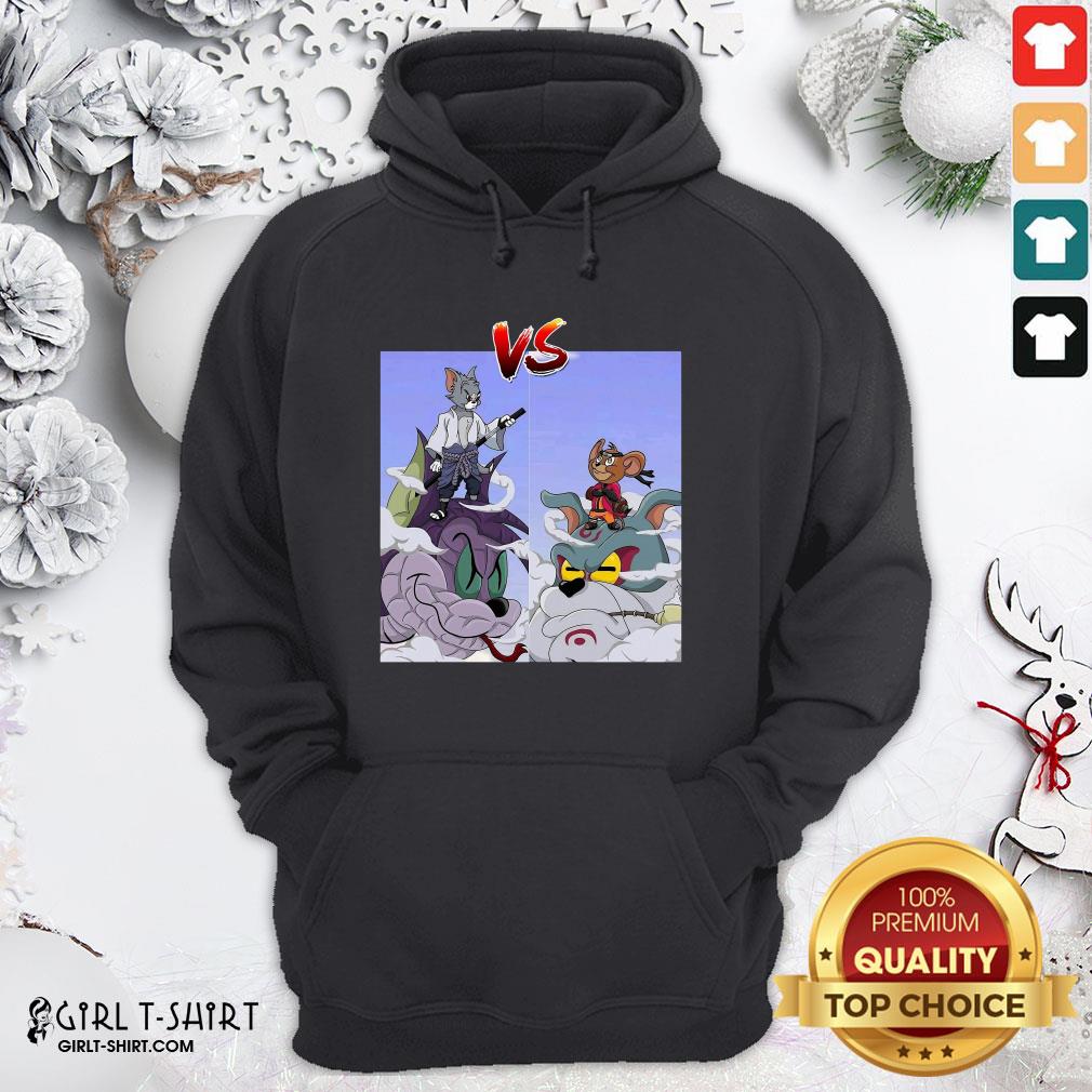 Top Funny Tom Uchiha Vs Jerry Uzumaki Shirt - Image 5