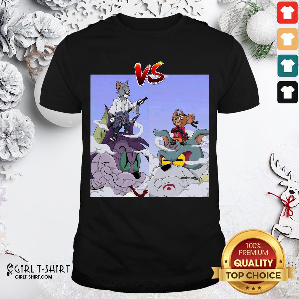 Top Funny Tom Uchiha Vs Jerry Uzumaki Shirt