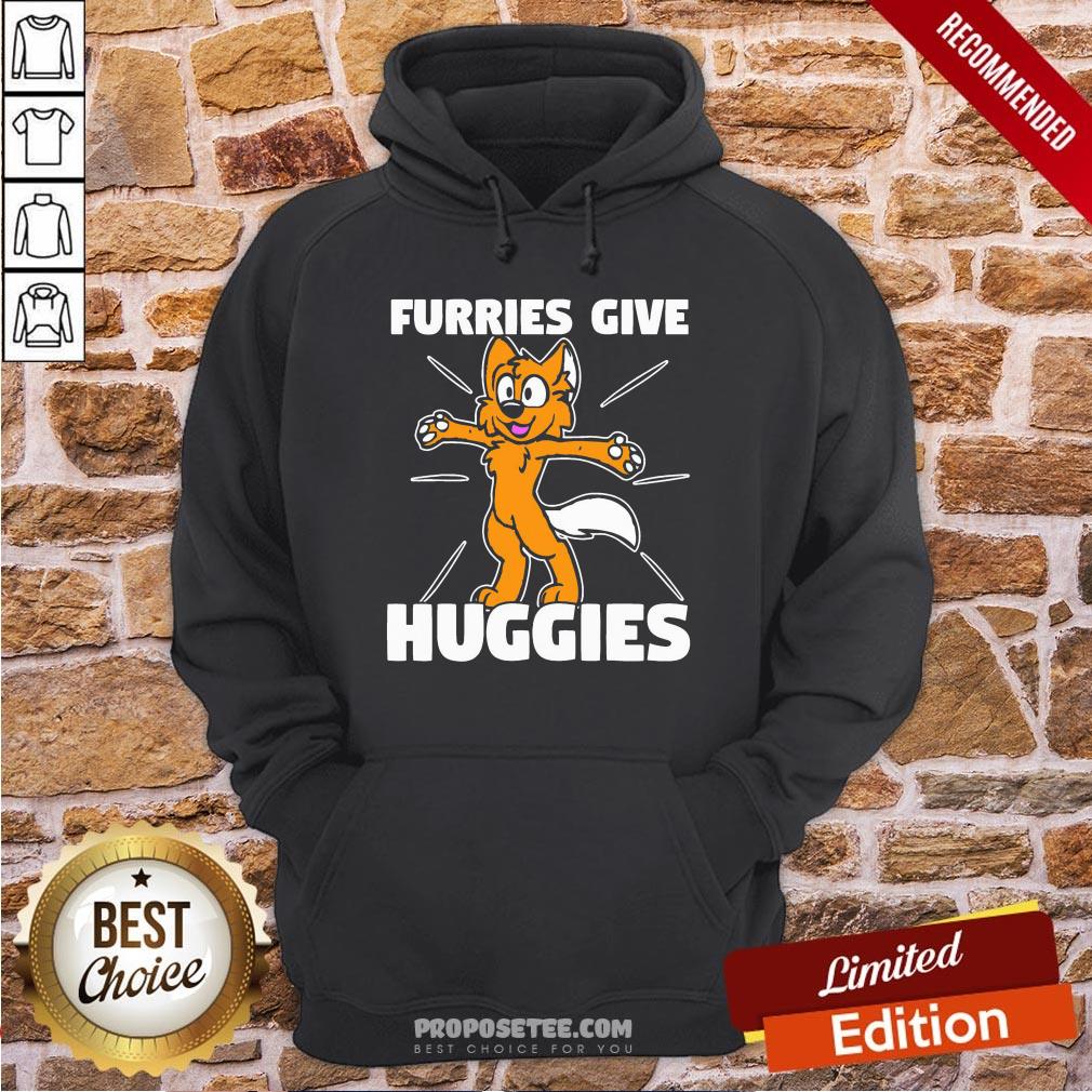 Top Furries Gives Huggies Hugging Furry Fandom Shirt - Image 5