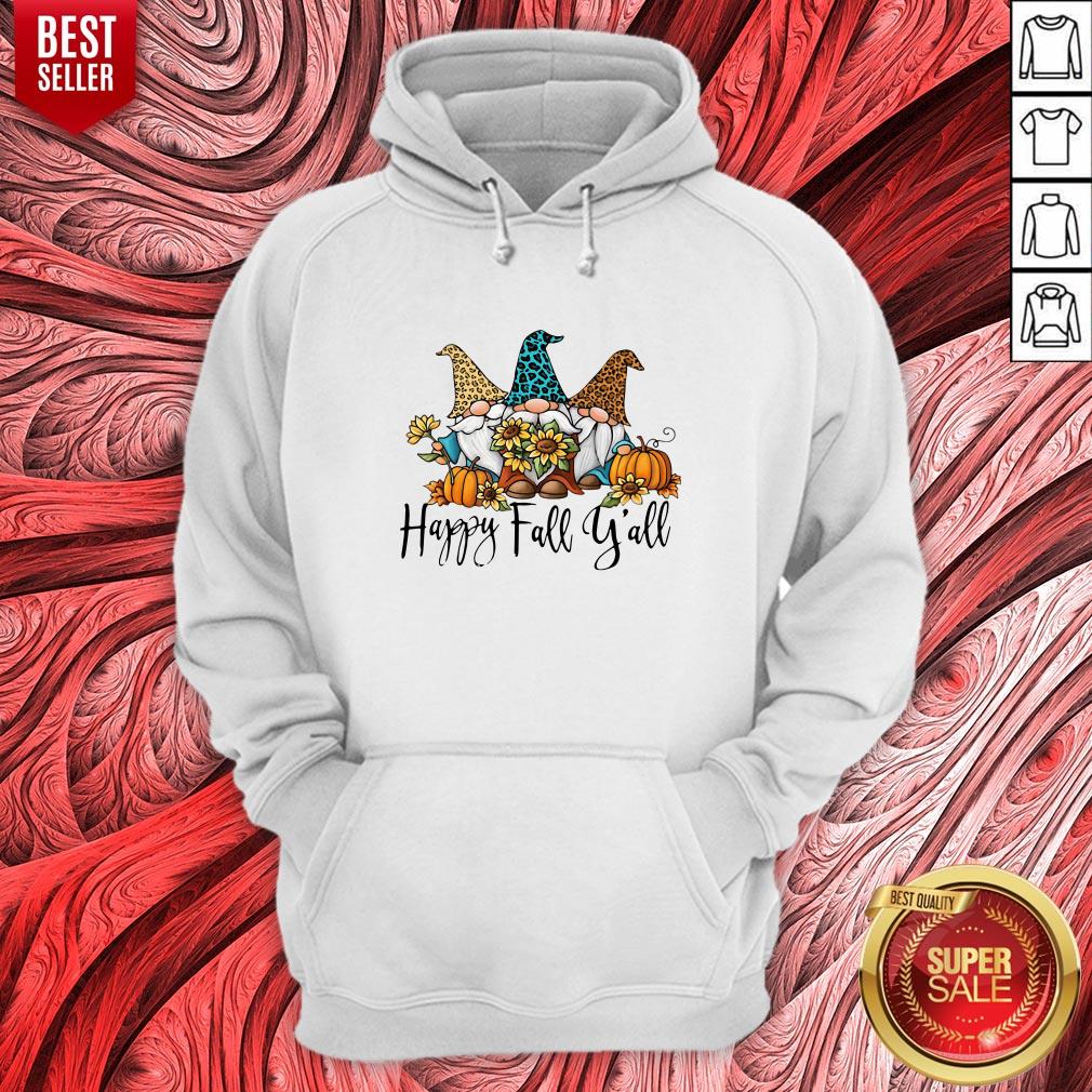Top Gnomes Happy Fall Y'all Shirt - Image 3