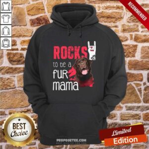 Alternative view of Top Guard Dog Rocks To Be A Fur Mama Shirt