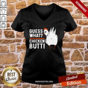 Alternative view of Top Guess What Chicken Butt! White Design Shirt