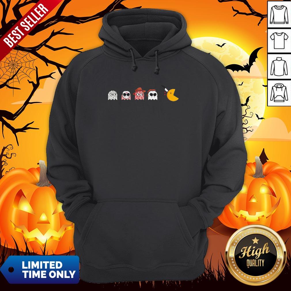 Top Halloween Horror Characters Chibi Game Shirt - Image 2