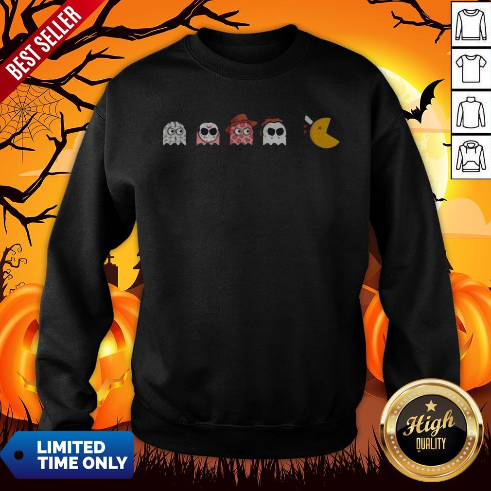 Top Halloween Horror Characters Chibi Game Shirt - Image 5