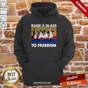 Alternative view of Top Hamilton Raise A Glass To Freedom Vintage Shirt