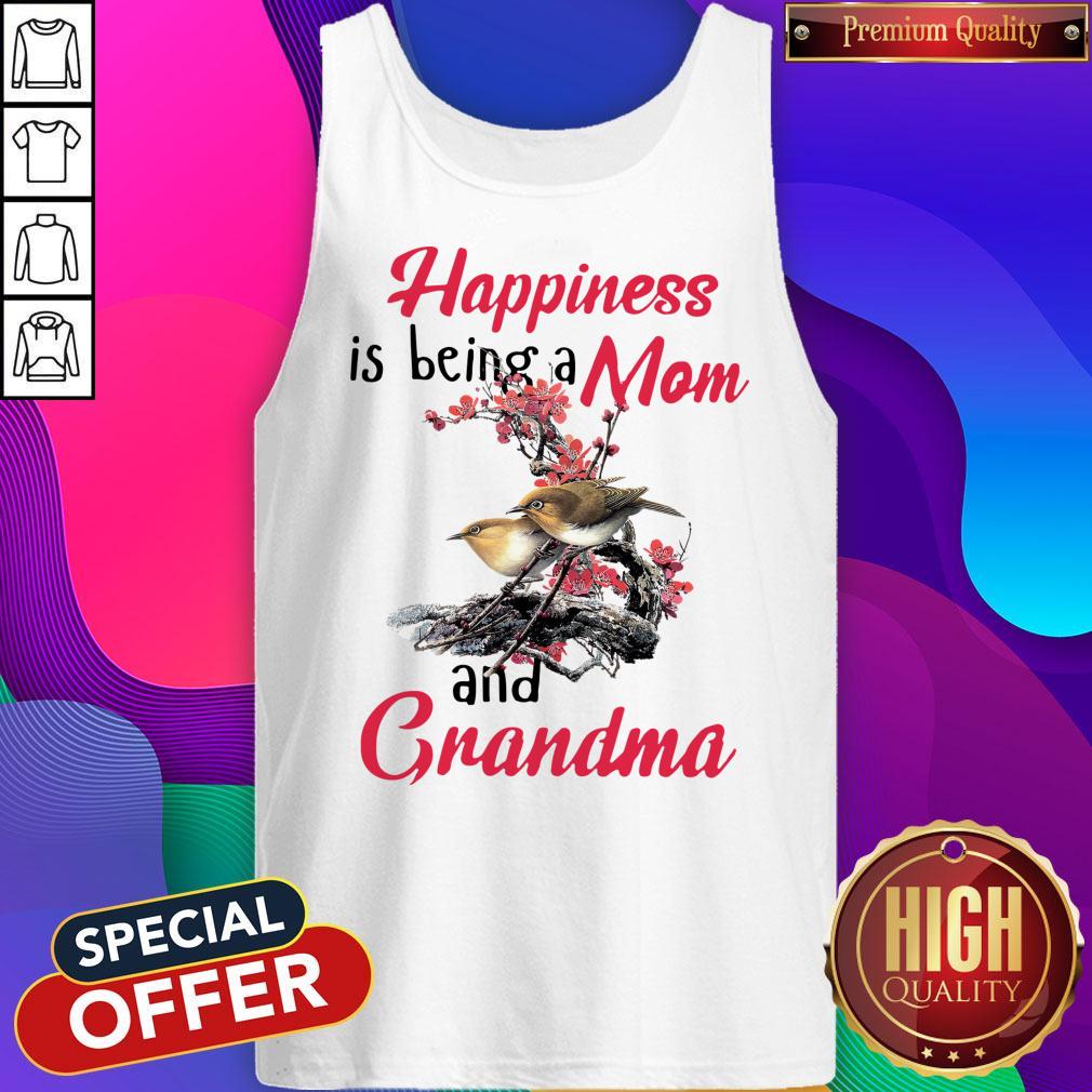Top Happiness Is Being A Mom And Grandma Shirt - Image 3