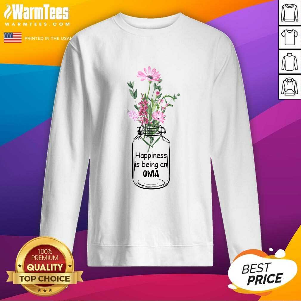 Top Happiness Is Being An Oma Mother Day Shirt - Image 3