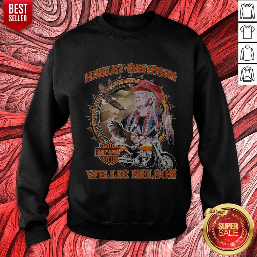 Top Harley Davidson Willie Nelson Shirt - Image 3