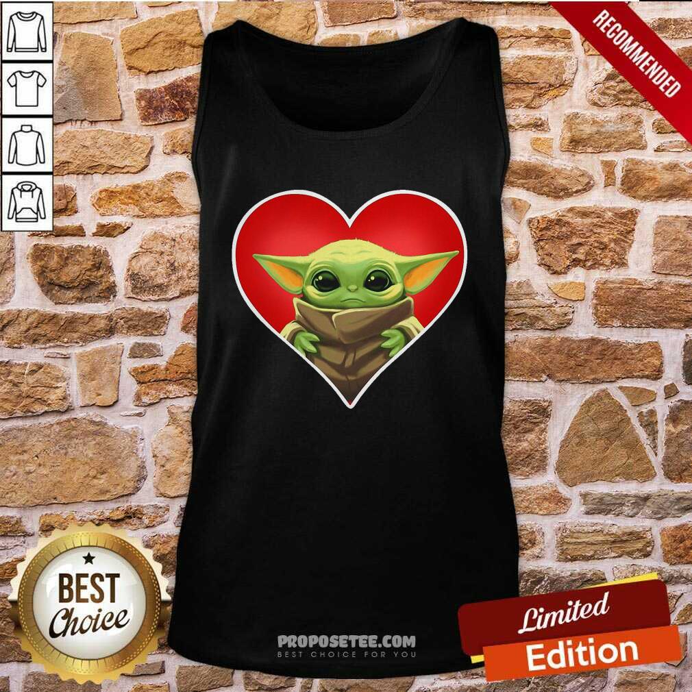 Top Heart Baby Yoda Shirt - Image 3