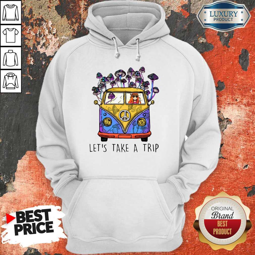 Top Hippie Girl Let’s Take A Trip Shirt - Image 5