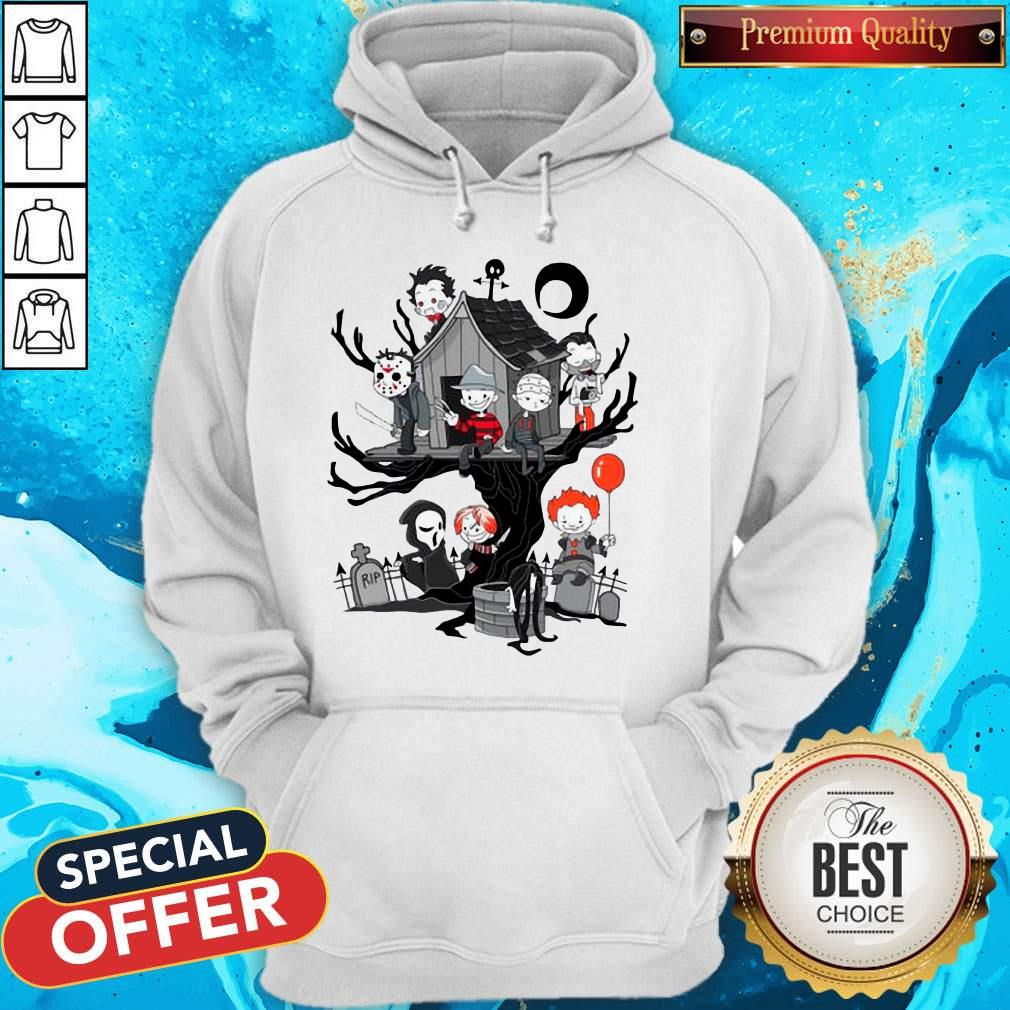 Top Horror Park Halloween Horror Chibi Characters Shirt - Image 5