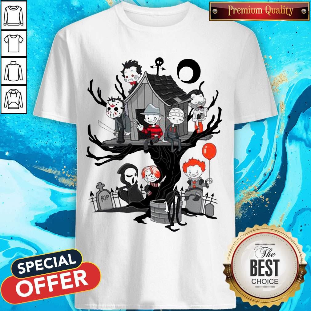 Top Horror Park Halloween Horror Chibi Characters Shirt
