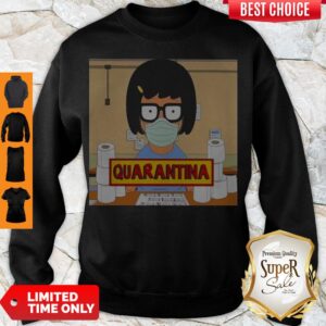 Alternative view of Top Hot Stay Home Stay Safe Quarantina Shirt