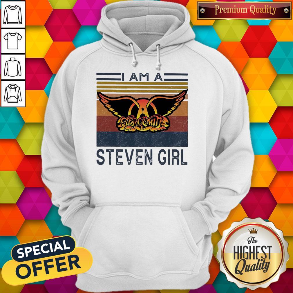Top I Am A Aerosmith Steven Girl Vintage Shirt - Image 5