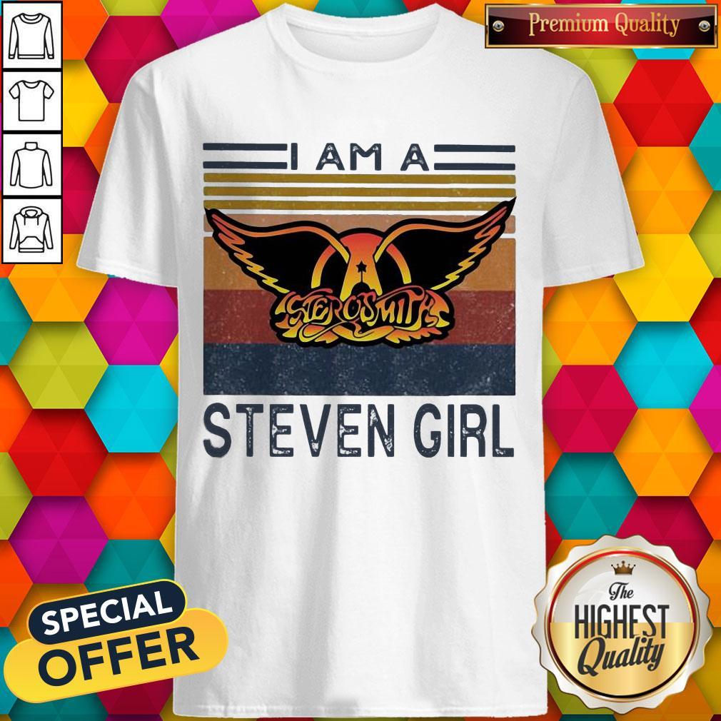 Top I Am A Aerosmith Steven Girl Vintage Shirt