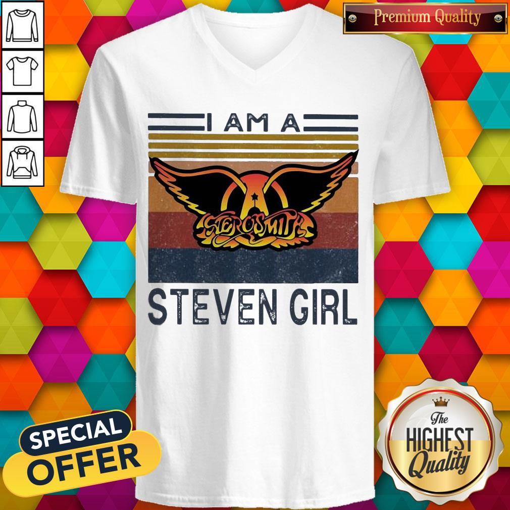 Top I Am A Aerosmith Steven Girl Vintage Shirt - Image 2
