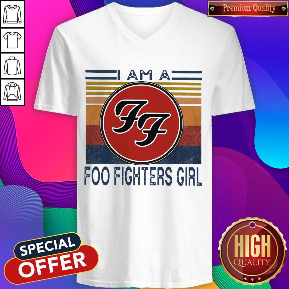 Top I Am A Foo Fighters Girl Vintage Shirt - Image 2