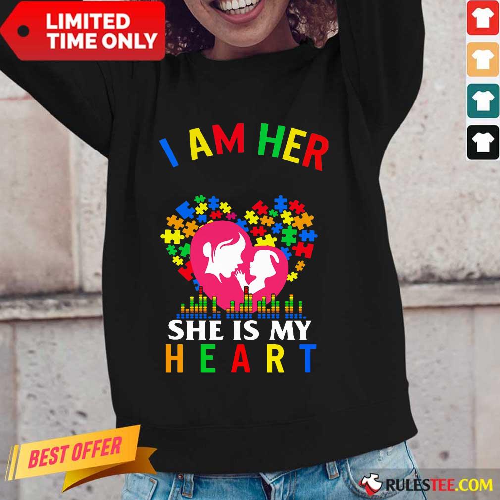 Top I Am Her Voice She Is My Heart Autism Shirt - Image 2