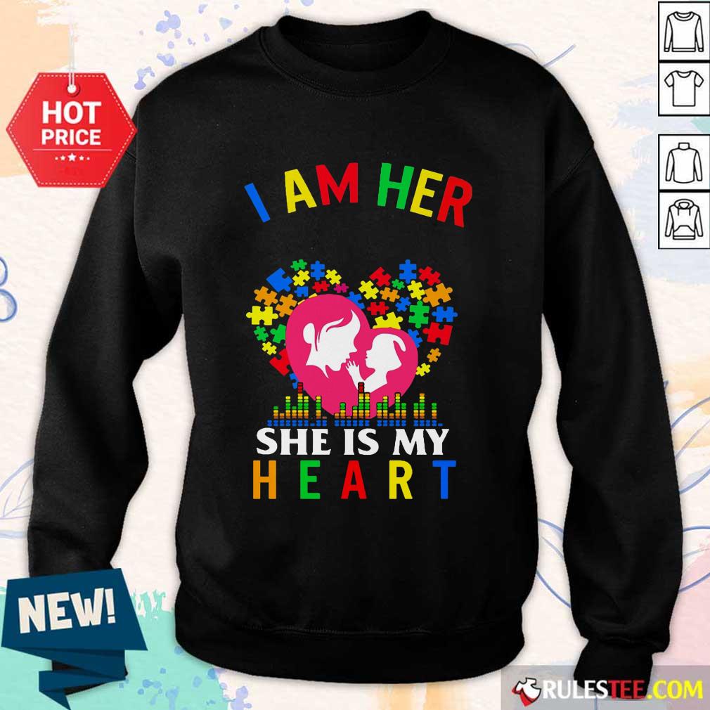 Top I Am Her Voice She Is My Heart Autism Shirt - Image 5